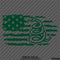 American Flag: Gadsden Snake Distressed Flag 2A Vinyl Decal