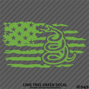 American Flag: Gadsden Snake Distressed Flag 2A Vinyl Decal