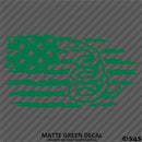 American Flag: Gadsden Snake Distressed Flag 2A Vinyl Decal