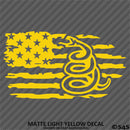 American Flag: Gadsden Snake Distressed Flag 2A Vinyl Decal