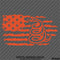 American Flag: Gadsden Snake Distressed Flag 2A Vinyl Decal