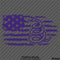 American Flag: Gadsden Snake Distressed Flag 2A Vinyl Decal