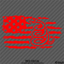 American Flag: Gadsden Snake Distressed Flag 2A Vinyl Decal