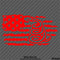 American Flag: Gadsden Snake Distressed Flag 2A Vinyl Decal