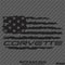 American Flag: Corvette Distressed Flag Vinyl Decal