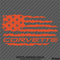 American Flag: Corvette Distressed Flag Vinyl Decal