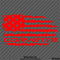 American Flag: Corvette Distressed Flag Vinyl Decal