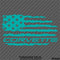 American Flag: Corvette Distressed Flag Vinyl Decal