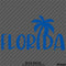 Florida Palm Tree Vinyl Decal