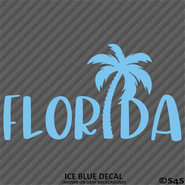 Florida Palm Tree Vinyl Decal