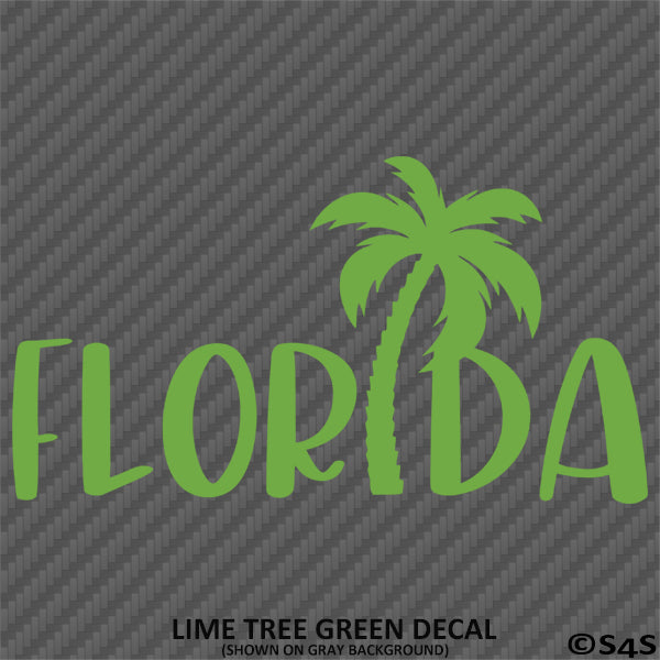 Florida Palm Tree Vinyl Decal