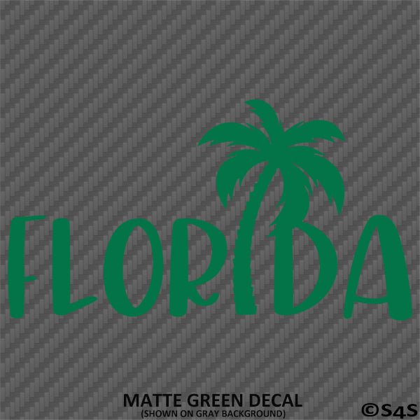 Florida Palm Tree Vinyl Decal