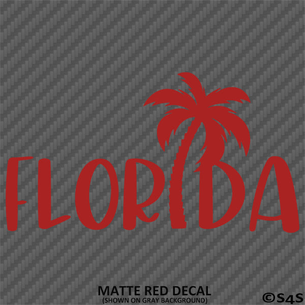 Florida Palm Tree Vinyl Decal