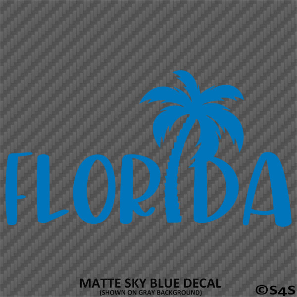 Florida Palm Tree Vinyl Decal