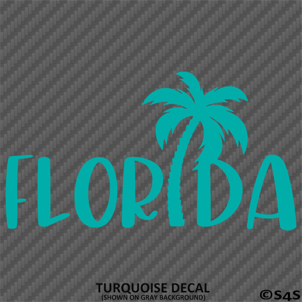 Florida Palm Tree Vinyl Decal