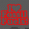 I Love Fossil Fuels Heart Diesel Vinyl Decal