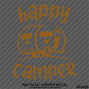 Happy Camper Camping Vinyl Decal Style 3