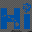 Hi Hawaiian Islands Hibiscus Vinyl Decal