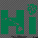 Hi Hawaiian Islands Hibiscus Vinyl Decal