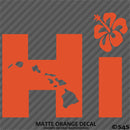 Hi Hawaiian Islands Hibiscus Vinyl Decal