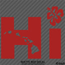 Hi Hawaiian Islands Hibiscus Vinyl Decal