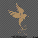 Elegant Hummingbird Silhouette Vinyl Decal