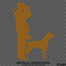 Hunter And Labrador Hunting Vinyl Decal