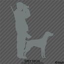 Hunter And Labrador Hunting Vinyl Decal