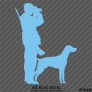Hunter And Labrador Hunting Vinyl Decal