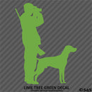 Hunter And Labrador Hunting Vinyl Decal