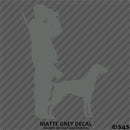 Hunter And Labrador Hunting Vinyl Decal