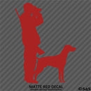 Hunter And Labrador Hunting Vinyl Decal