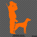 Hunter And Labrador Hunting Vinyl Decal