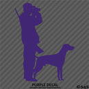 Hunter And Labrador Hunting Vinyl Decal