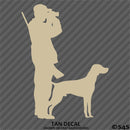 Hunter And Labrador Hunting Vinyl Decal