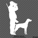 Hunter And Labrador Hunting Vinyl Decal