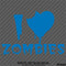 I Love Zombies Horror Vinyl Decal