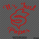 It's Just Paper JDM Style Vinyl Decal
