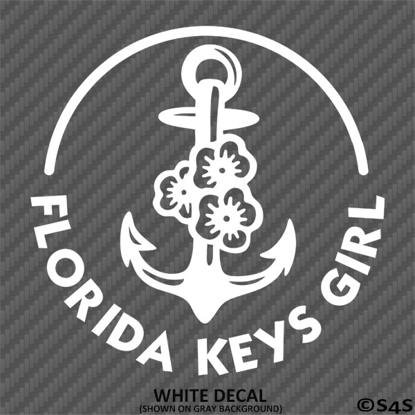 Florida Keys Girl: Anchor Vinyl Decal