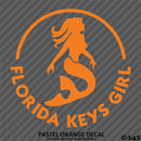 Florida Keys Girl: Mermaid Vinyl Decal