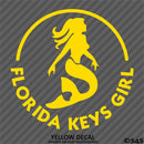 Florida Keys Girl: Mermaid Vinyl Decal