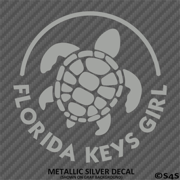 Florida Keys Girl: Sea Turtle Vinyl Decal