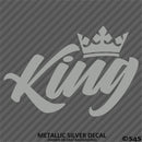 King JDM Style Crown Vinyl Decal Style 2
