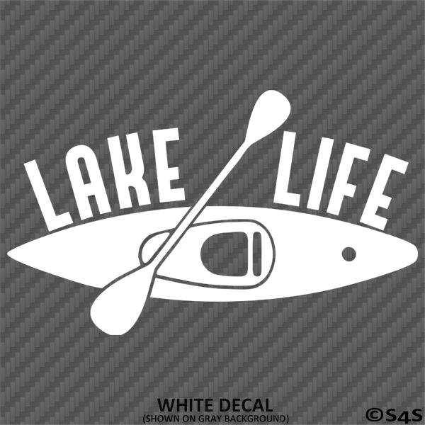 Lake Life Kayak Vinyl Decal