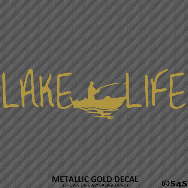 Lake Life Fishing Boating Outdoors Vinyl Decal