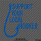 Support Your Local Hooker Funny Fishing Vinyl Decal