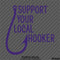 Support Your Local Hooker Funny Fishing Vinyl Decal