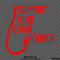 Support Your Local Hooker Funny Fishing Vinyl Decal