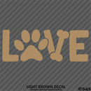 Love Dog Paw Bone Cute Pet Vinyl Decal