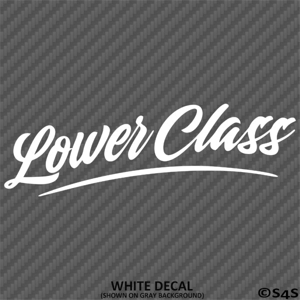 Lower Style Decals Lower Class JDM Style Lowrider Bagged Vinyl Decal – S4S Designs